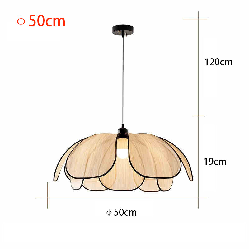 Vintage Hand-Woven Lotus Dining Room Chandelier, Bedroom Living Room Lamp, Art Atmosphere Lighting, Living Room Lamp