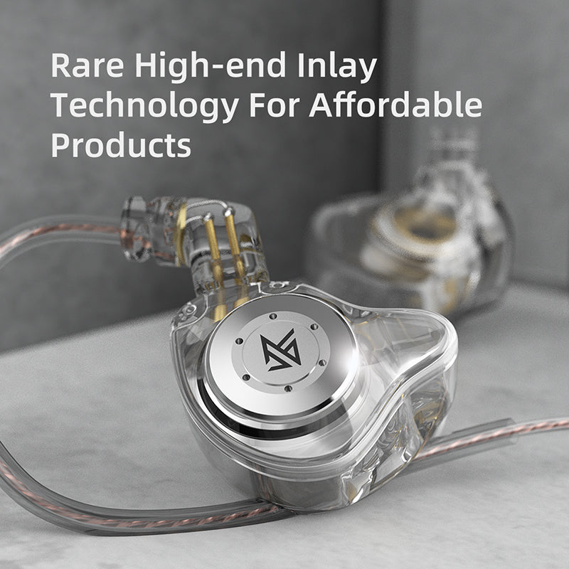 HiFi Wired Headphones Dynamic In-Ear Monitor, Bass Stereo Headset for Game & Music, Noise Cancelling Earplugs