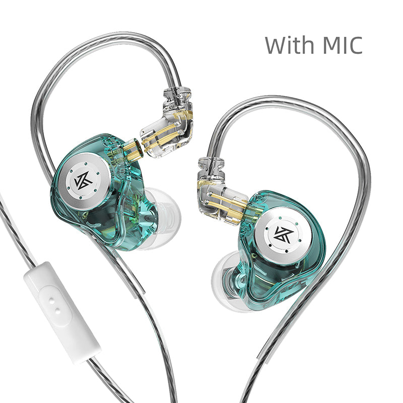 HiFi Wired Headphones Dynamic In-Ear Monitor, Bass Stereo Headset for Game & Music, Noise Cancelling Earplugs