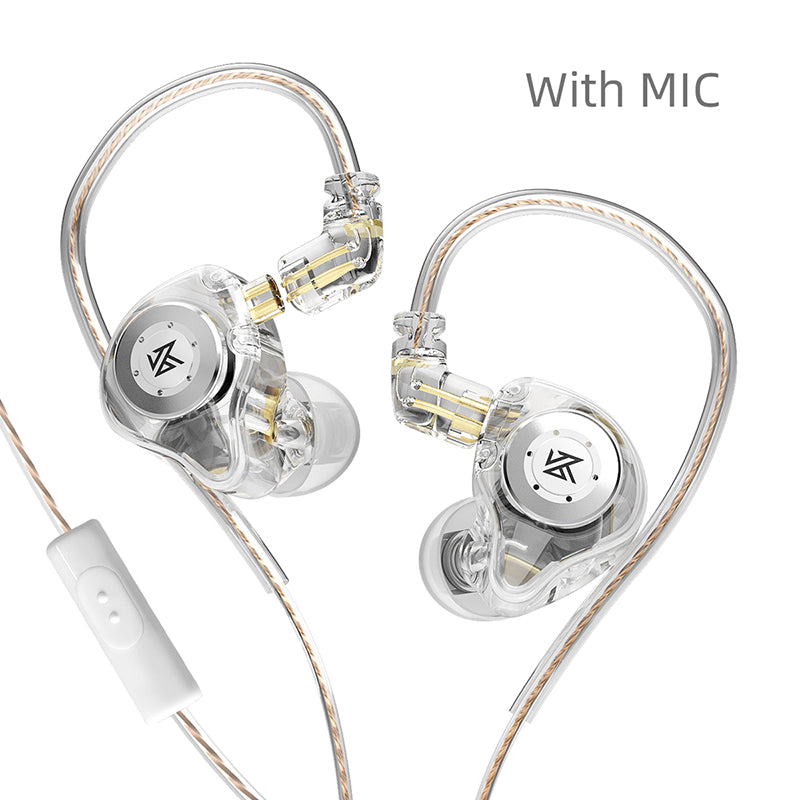 HiFi Wired Headphones Dynamic In-Ear Monitor, Bass Stereo Headset for Game & Music, Noise Cancelling Earplugs