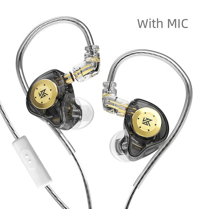 HiFi Wired Headphones Dynamic In-Ear Monitor, Bass Stereo Headset for Game & Music, Noise Cancelling Earplugs