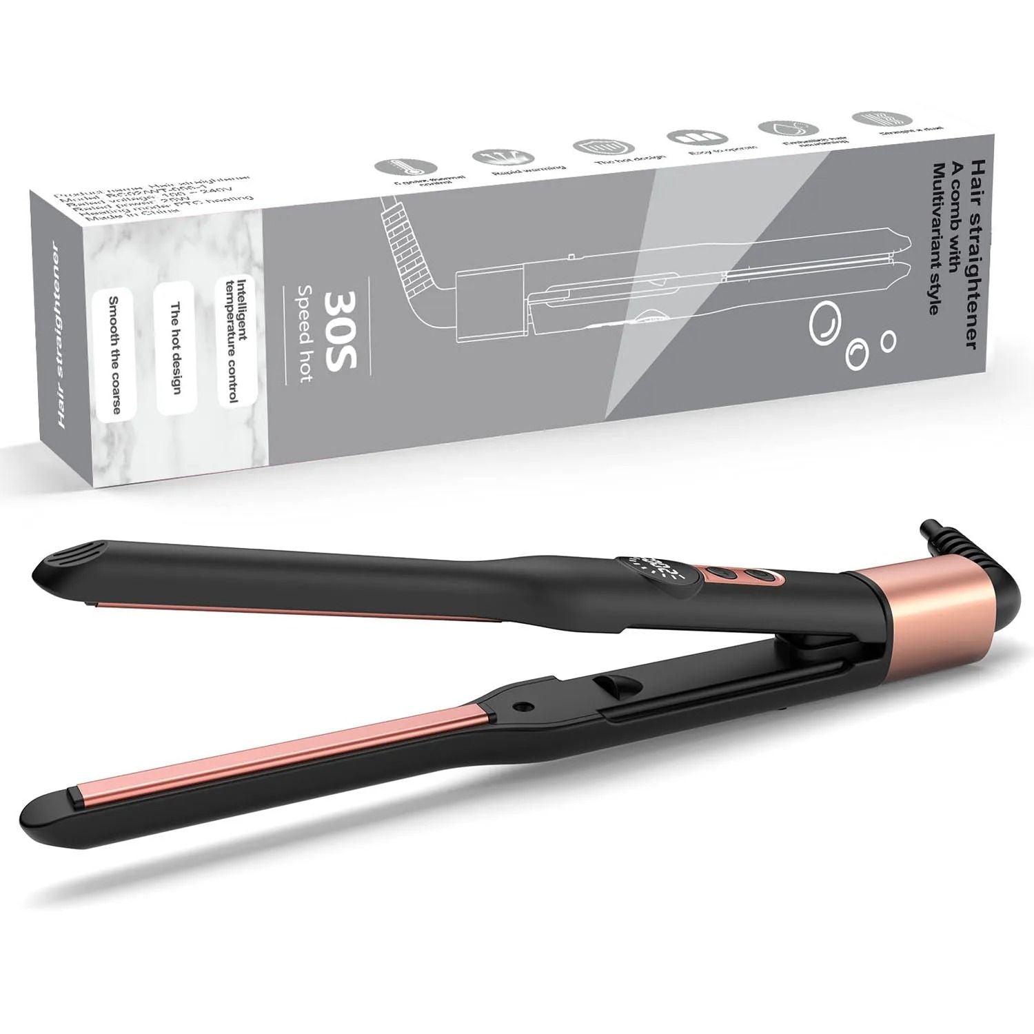 Mini Ceramic Pencil Flat Iron For Short Hair Beard And Pixie Cuts With 3 10 Inch Thin Plates 1