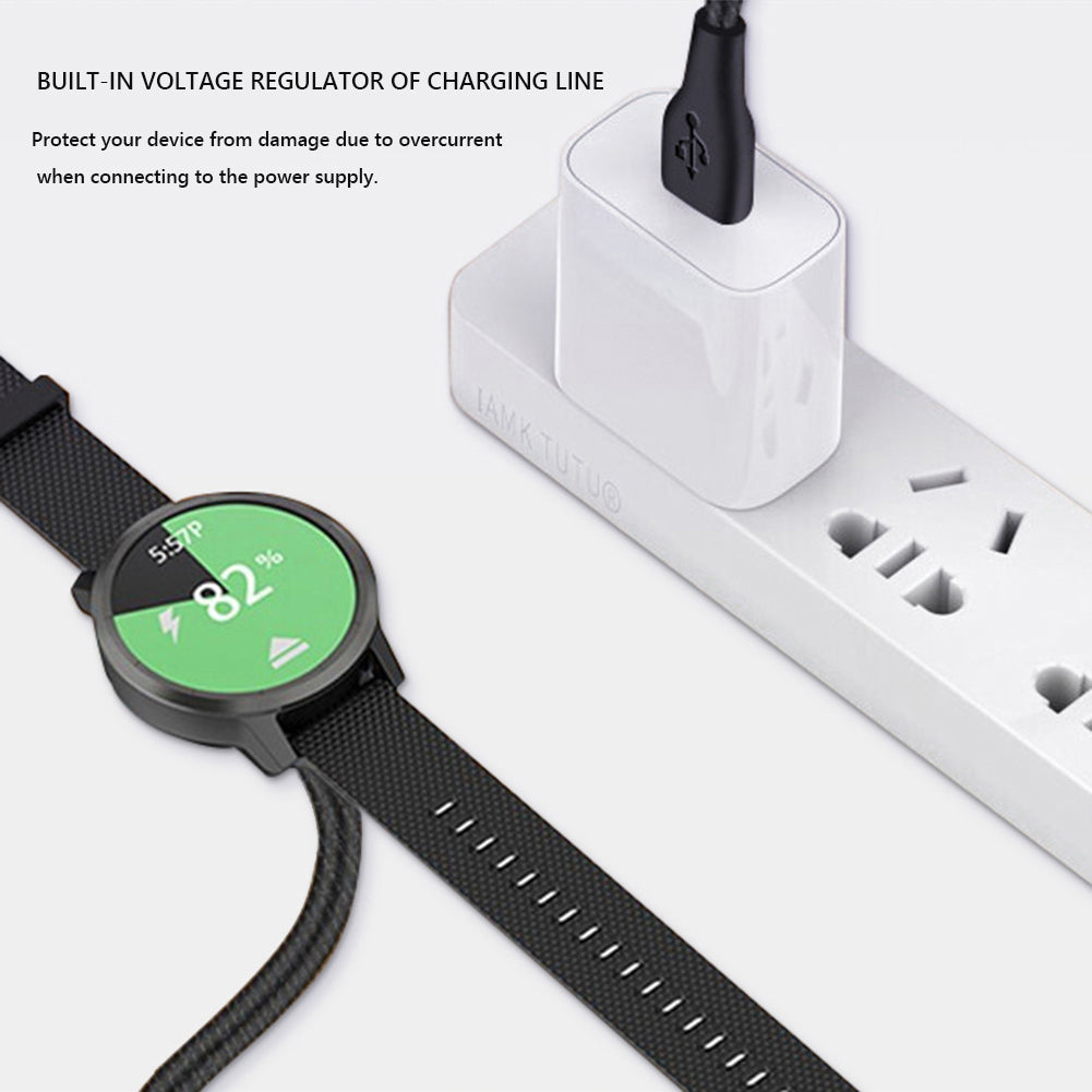 Premium USB Charger Cable for Garmin Fenix, Vivoactive 3, Forerunner 945 Fast Charge & Sync Cord