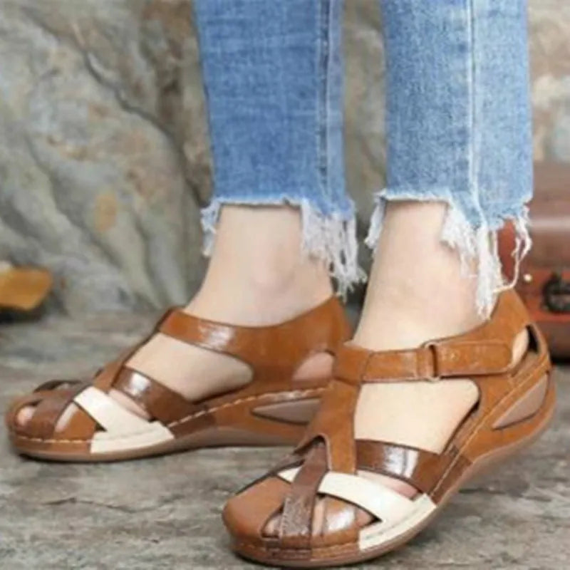 Womens Summer Roman Sandals Flat Beach Flip Flops  Casual Mules 3