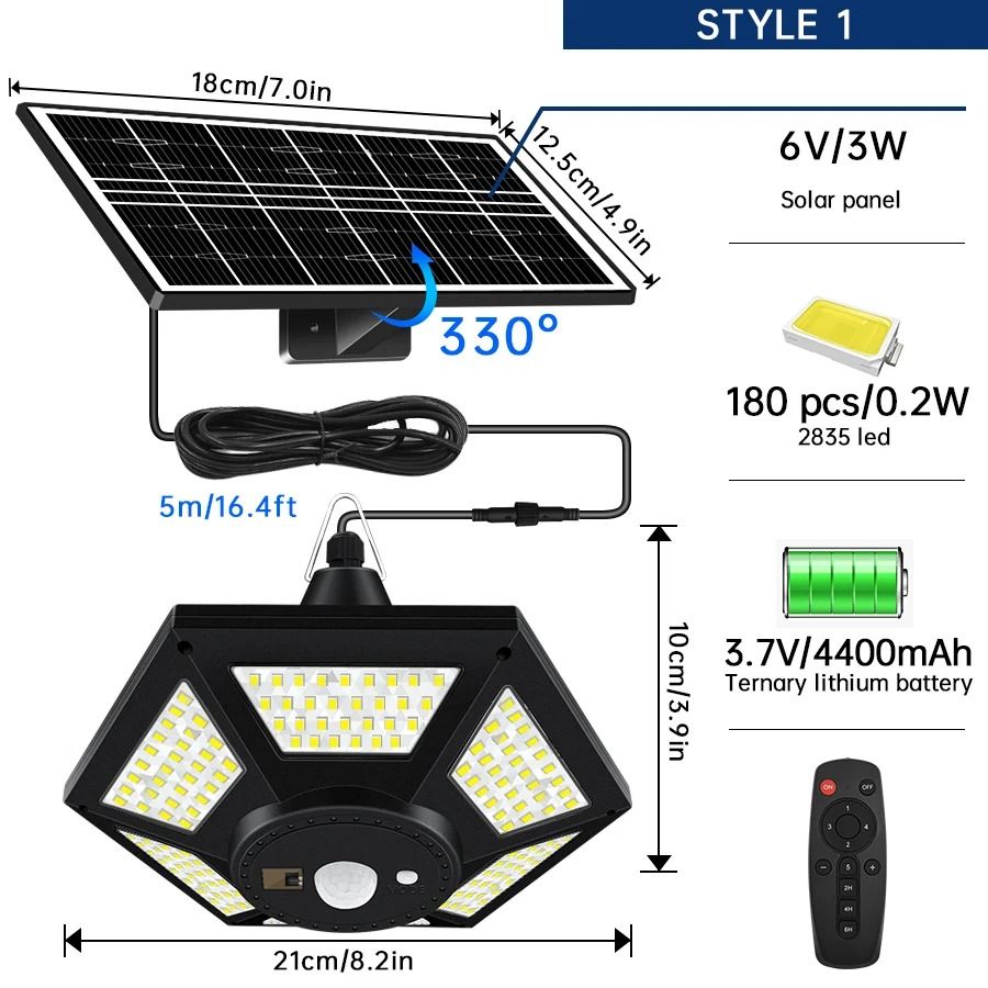 Why Choose Our Solar Powered LED Pendant Light With Remote Control And 5 Modes For Indoor And Outdo 1