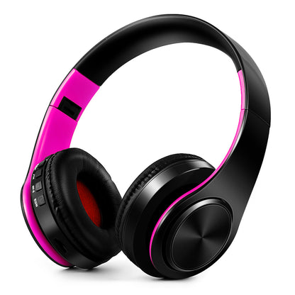 Gold Wireless Bluetooth Headphones for Men Gift, Stereo Headset with Built-in MIC & 3.5mm AUX Jack for iPhone Samsung