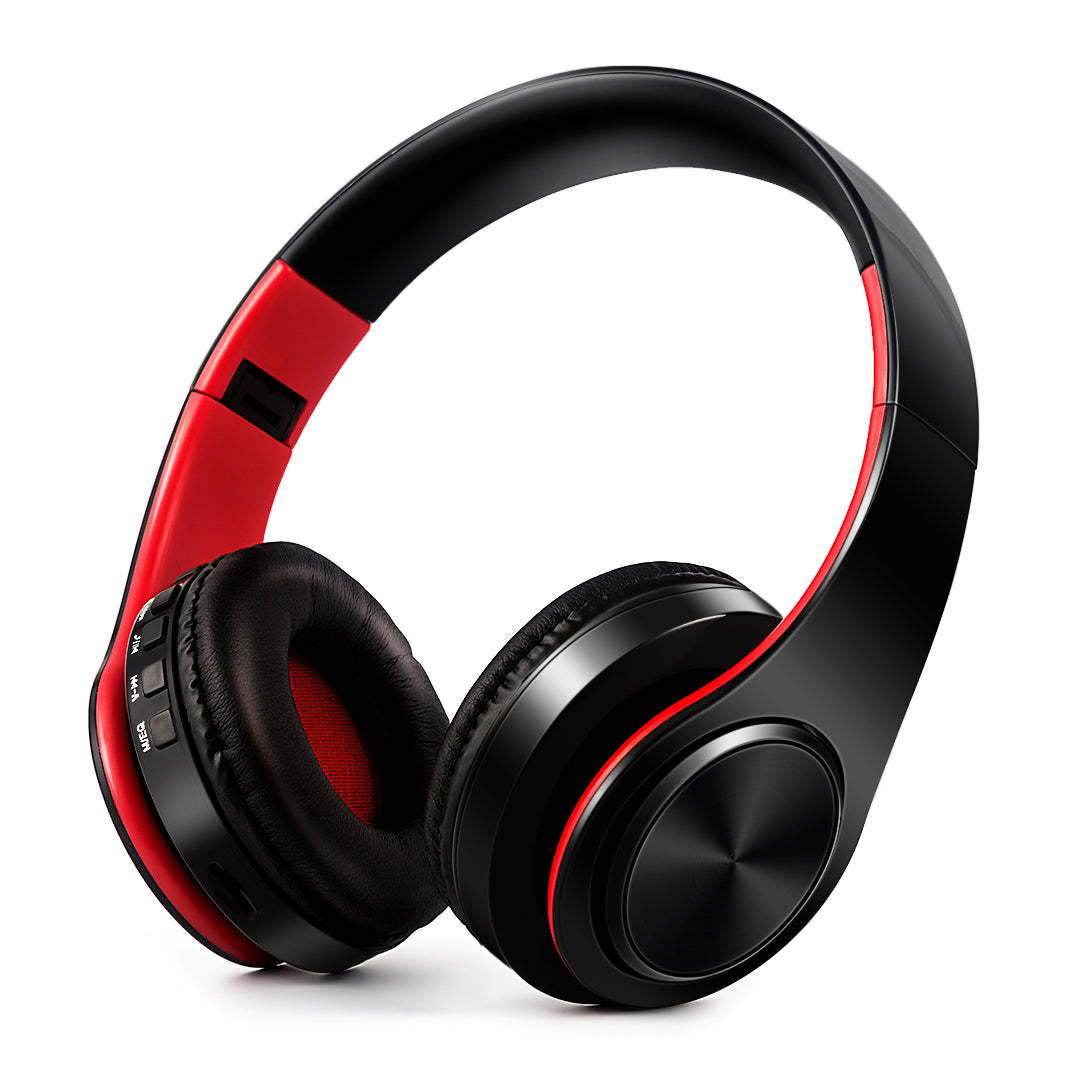 Gold Wireless Bluetooth Headphones for Men Gift, Stereo Headset with Built-in MIC & 3.5mm AUX Jack for iPhone Samsung