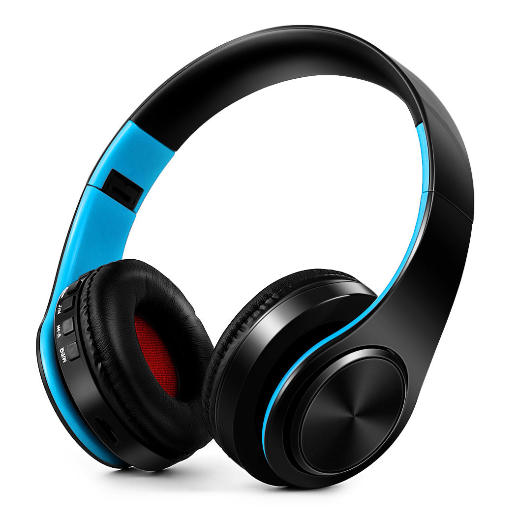 Gold Wireless Bluetooth Headphones for Men Gift, Stereo Headset with Built-in MIC & 3.5mm AUX Jack for iPhone Samsung