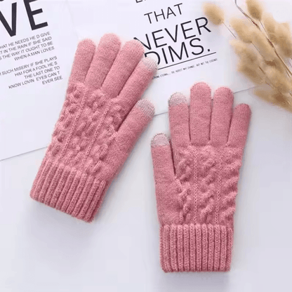 Winter Touchscreen Fleece Gloves For Men And Women With Warm Wool Knit Lining 4