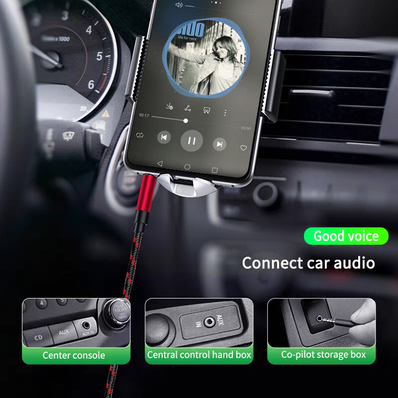 Audio Cable Extension Male to Female iPhone, Samsung, Xiaomi, Car Stereo Headphone Jack Line Audio Cord Adapter