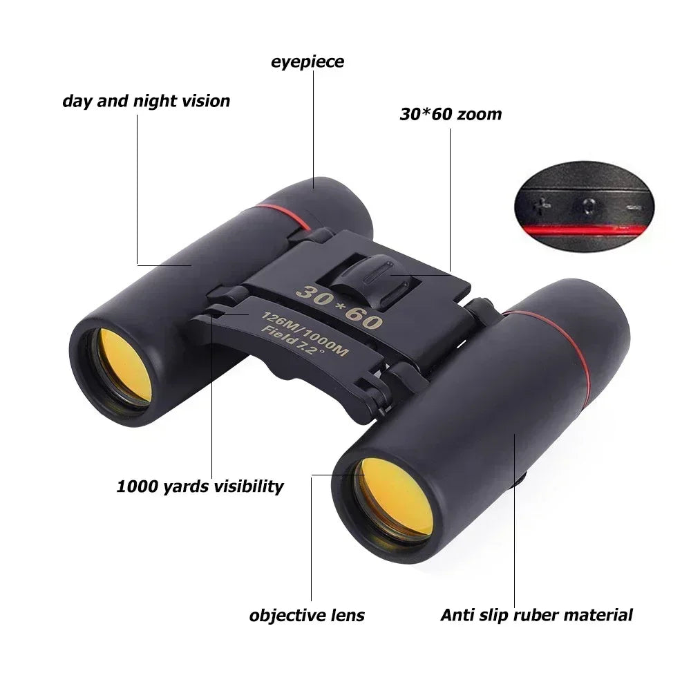 Powerful 30x60 Zoom Binoculars Long Range 1000m HD Mini Telescope For Hunting Bird Watching Concert 4