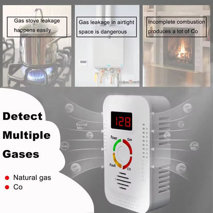 2 In 1 Natural Gas And Carbon Monoxide Detector For Home Safety With Leak Detection Alarm 4