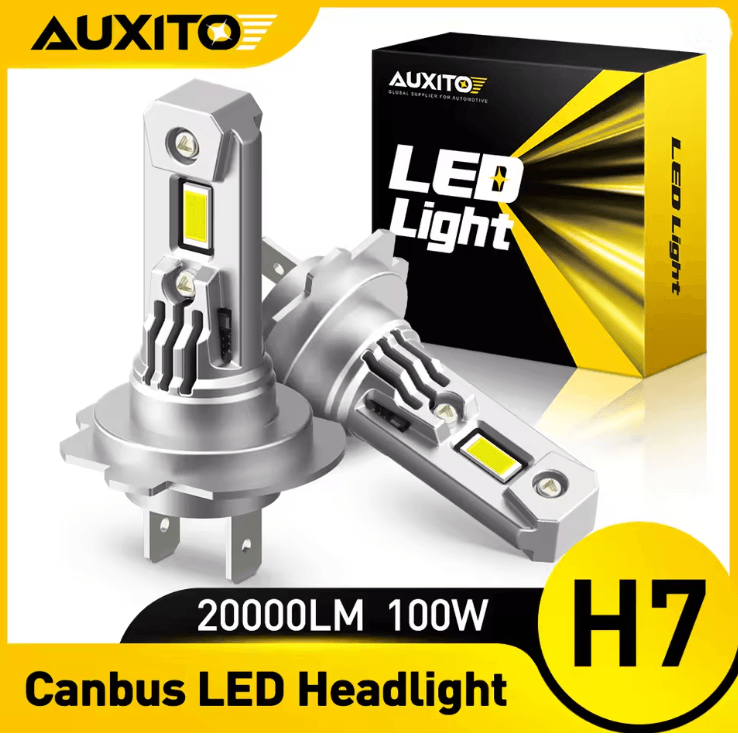 AUXITO H7 LED Headlight Bulbs 12V Canbus No Error for Toyota Honda Ford Kia and More