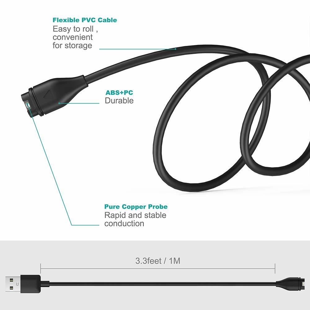 USB Type C Charge Cable Garmin Fenix Vivoactive Venu Series Durable  Dustproof 2