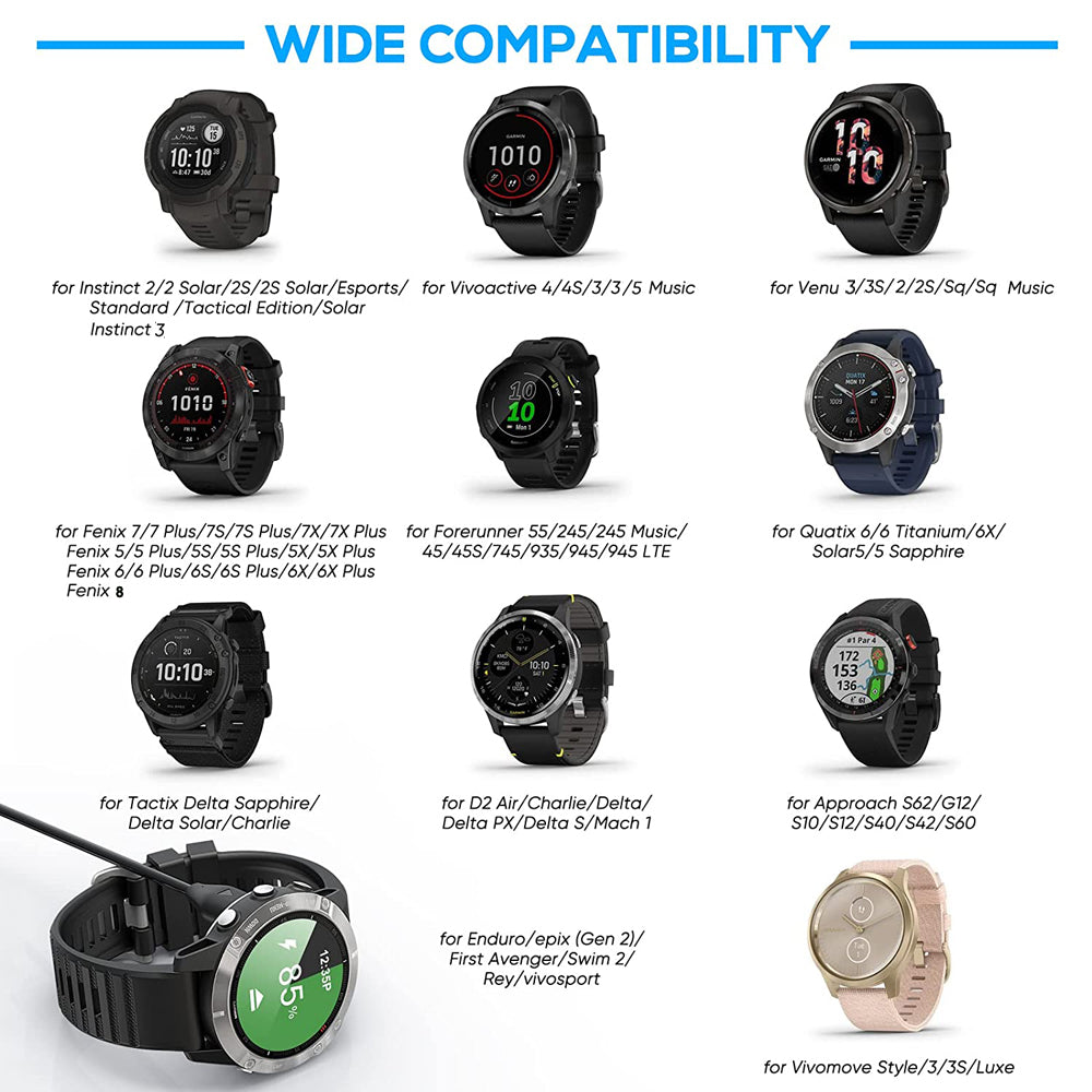 USB Type C Charge Cable Garmin Fenix Vivoactive Venu Series Durable  Dustproof 4