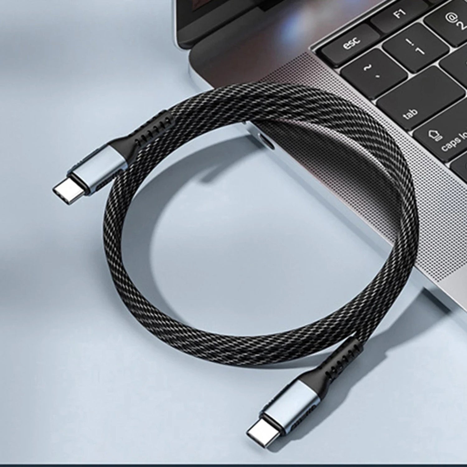 USB C Super Fast Charge & Data Cable, 4K Cable for MacBook Air, iPad, iPhone 15 Pro Max, Xiaomi, Dell, HP