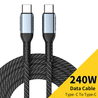 USB C Super Fast Charge & Data Cable, 4K Cable for MacBook Air, iPad, iPhone 15 Pro Max, Xiaomi, Dell, HP