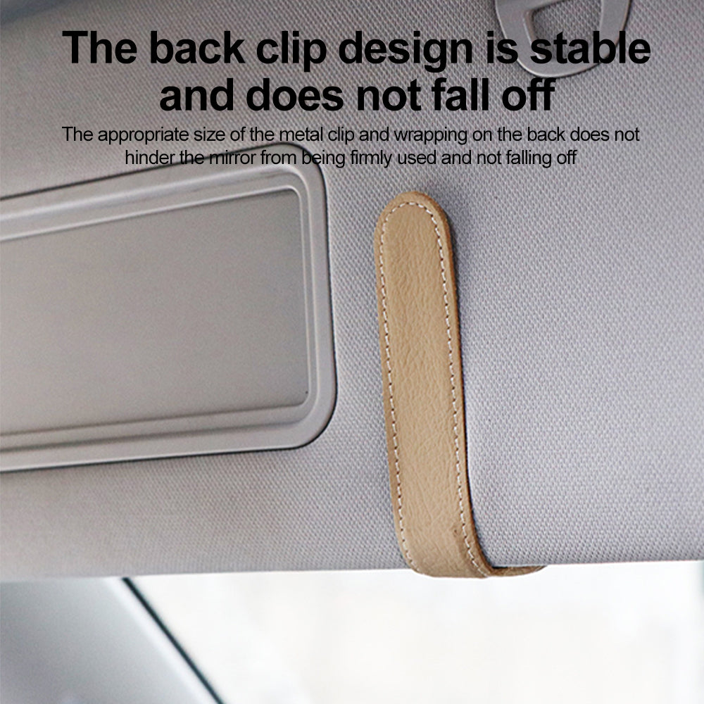 Universal Car Sunglasses Holder – Clip-On Sun Visor Eyeglasses Stand with Card & Ticket Holder – Sturdy Car Accessories