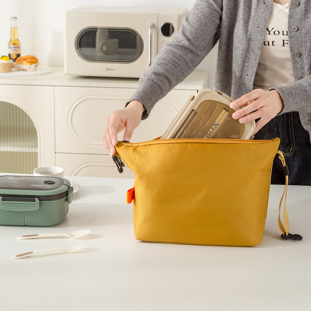 Portable Insulated Bento Bag,Thermal Aluminium Foil Lunchbox,Leak Proof Ice Bag for Picnic,Office & School Lunch Stornge