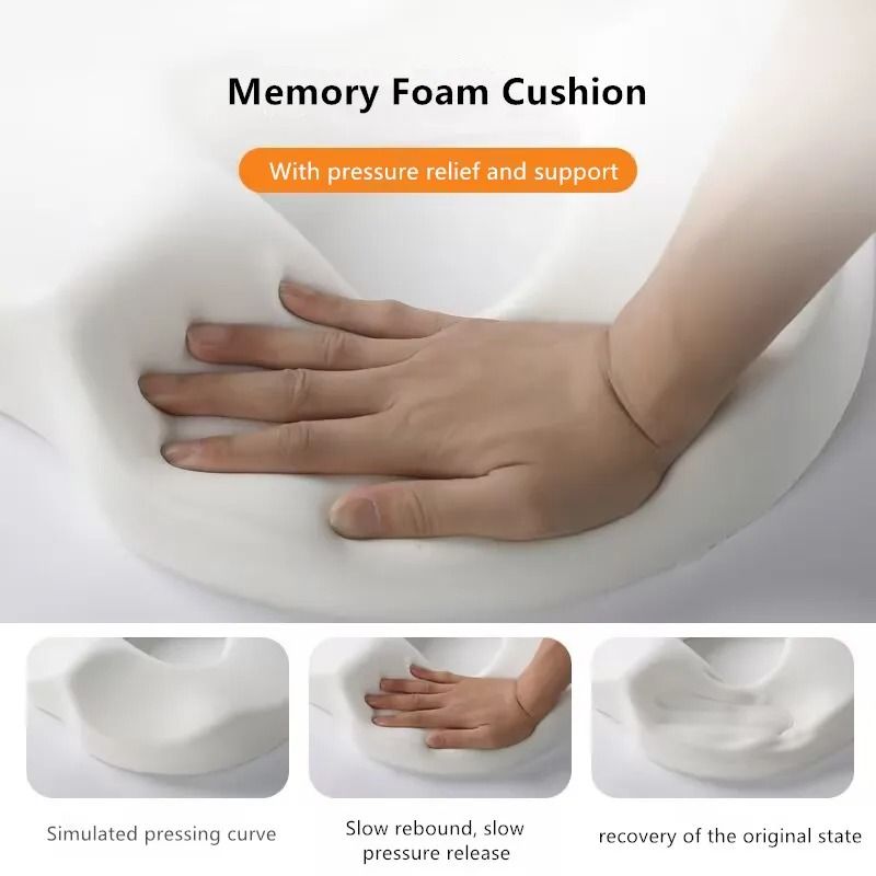 Donut Shape Memory Foam Cushion For Tailbone Sciatica And Hemorrhoid Pain Relief 3