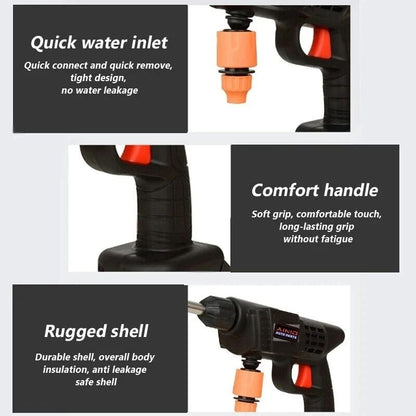60BAR Wireless High Pressure Car Wash Gun With Self Priming And 300W Motor For Auto And Home Cleani 3