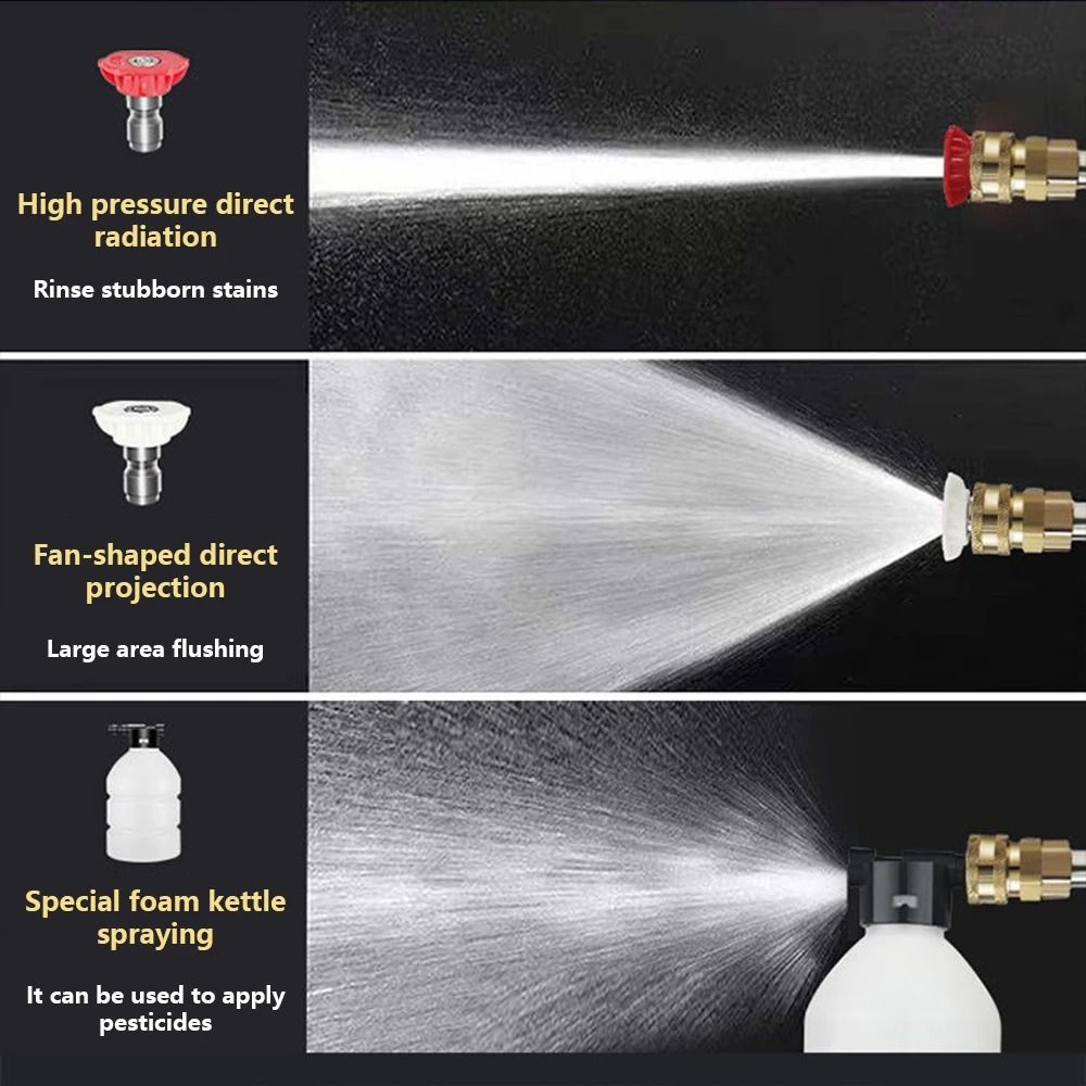 60BAR Wireless High Pressure Car Wash Gun With Self Priming And 300W Motor For Auto And Home Cleani 4