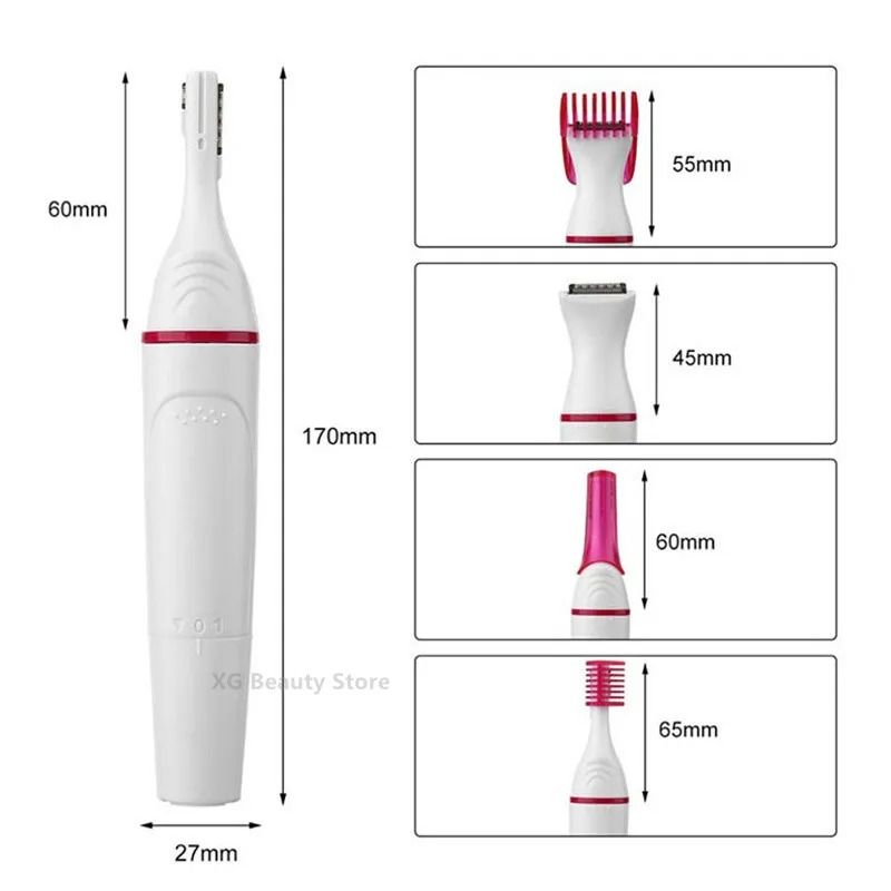 5 In 1 Electric Hair Remover And Epilator For Women With Shaver And Trimmer Heads For Bikini Undera 3