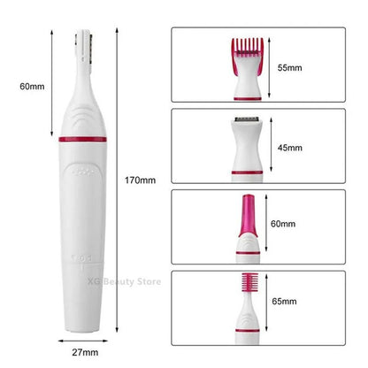 5 In 1 Electric Hair Remover And Epilator For Women With Shaver And Trimmer Heads For Bikini Undera 3
