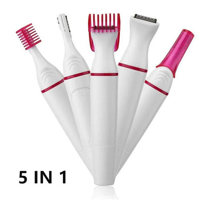 5 In 1 Electric Hair Remover And Epilator For Women With Shaver And Trimmer Heads For Bikini Undera 6