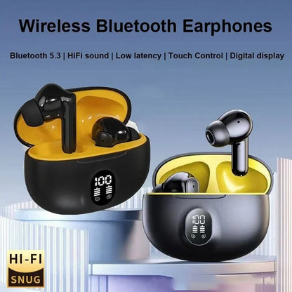 S510 TWS Wireless Headphones with LED Display and Bluetooth 5.3 for Stereo Sound and Hands-Free Listening