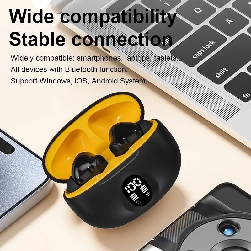 S510 TWS Wireless Headphones With LED Display And Bluetooth 53 For Stereo Sound And HandsFree Liste 3