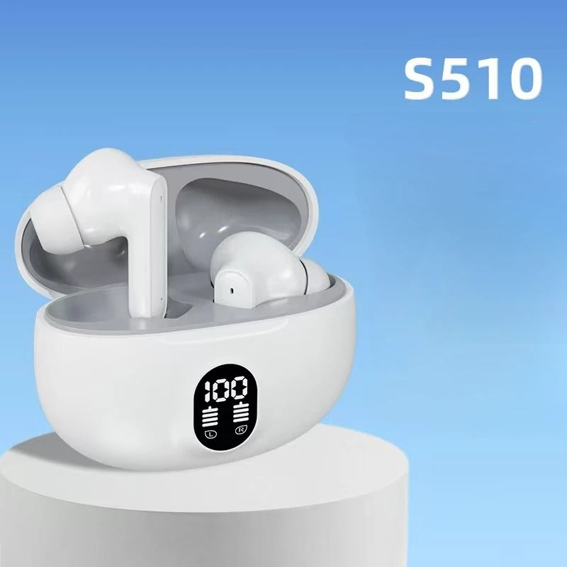S510 TWS Wireless Headphones With LED Display And Bluetooth 53 For Stereo Sound And HandsFree Liste 8