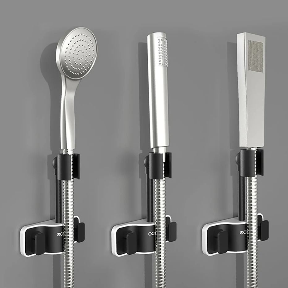 Drill Free Adjustable Shower Head Holder And Storage Bracket For Bathroom Wall Mounting 5