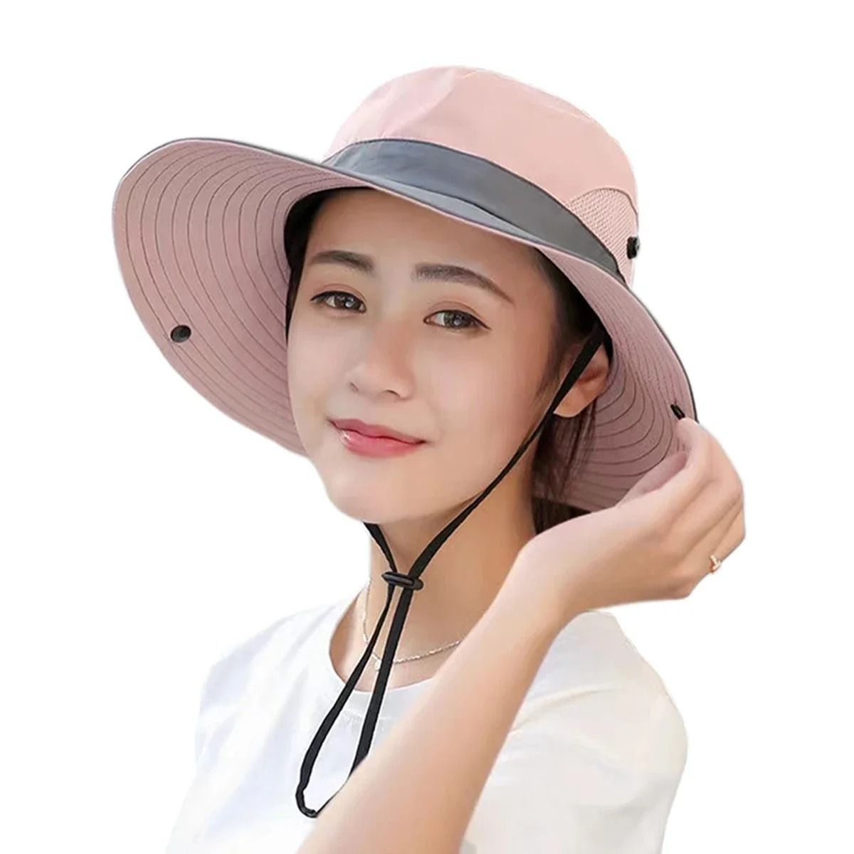 Unisex Quick Drying Bucket Hat With Large Brim And Ponytail Slot For Outdoor Sun Protection 10