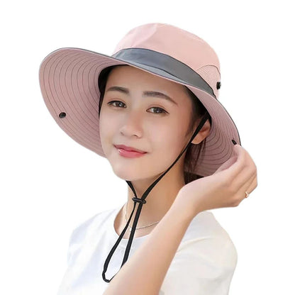 Unisex Quick Drying Bucket Hat With Large Brim And Ponytail Slot For Outdoor Sun Protection 10