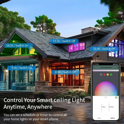 Smart WiFi LED Ceiling Light With App And Voice Control 1