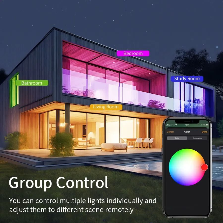 Smart WiFi LED Ceiling Light With App And Voice Control 2