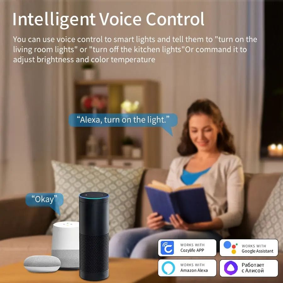 Smart WiFi LED Ceiling Light With App And Voice Control 3