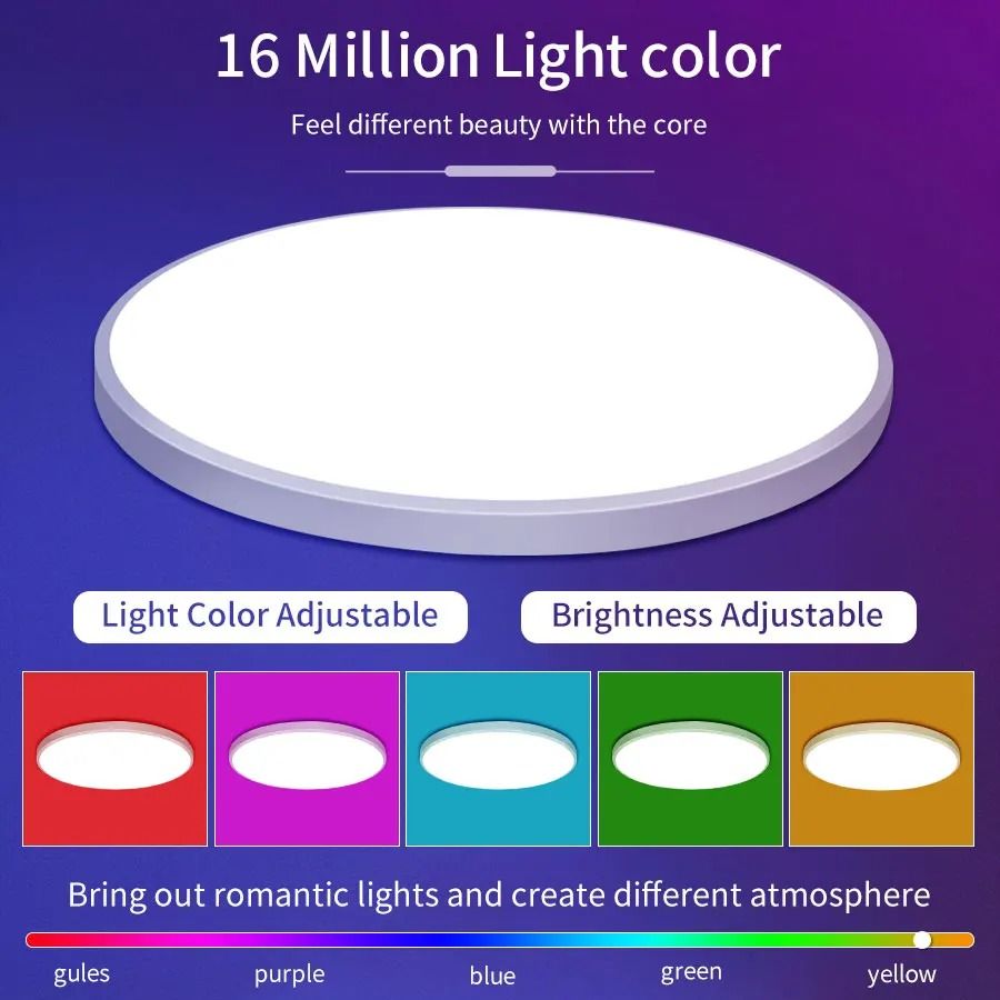 Smart WiFi LED Ceiling Light With App And Voice Control 4