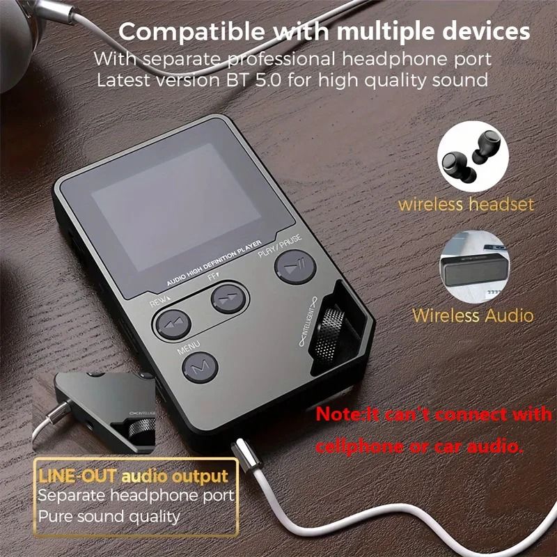 Bluetooth MP3 Music Player With Rotary Control And FM Radio 2