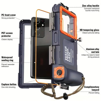 Waterproof Phone Case With Diving Protection For Phones Up To 68in 2