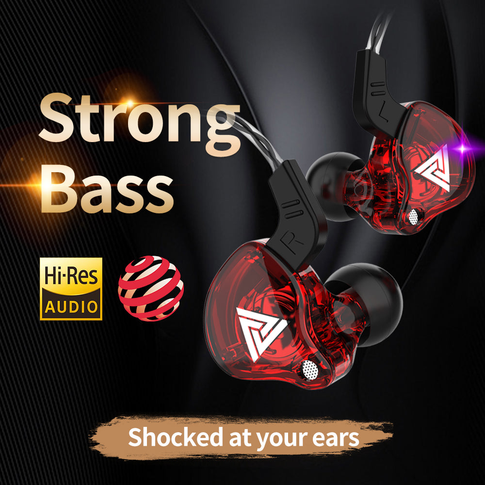 Wired Earphones with Mic, HiFi Sound Quality In-Ear Headphones, Gaming Headset for Mobile, PC, Bass Earbud