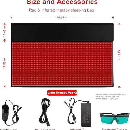 Infrared Light Therapy Pad For Full Body Muscle Recovery With 660 And 850nm LED Technology 4