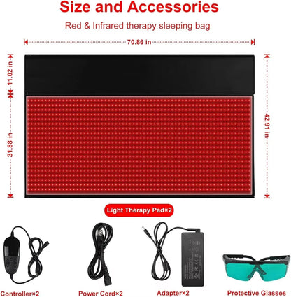 Infrared Light Therapy Pad For Full Body Muscle Recovery With 660 And 850nm LED Technology 5