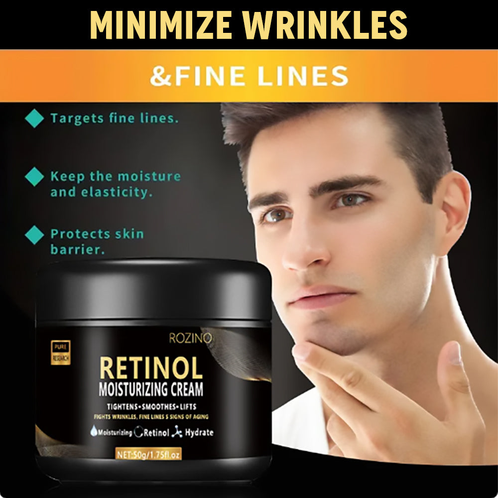 Retinol Face Cream for Men, Deep Moisturizing Anti-Aging Moisturizer, Wrinkle Repair, Whitening