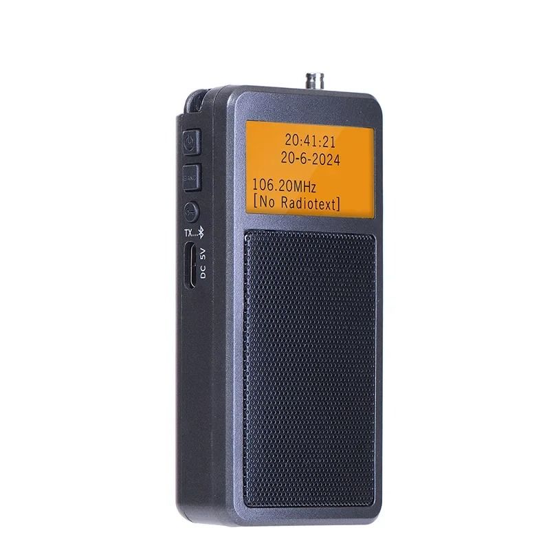 Mini Bluetooth Pocket Radio With Alarm Clock And Backlit Display For FM Stereo And Portable Wireles 6