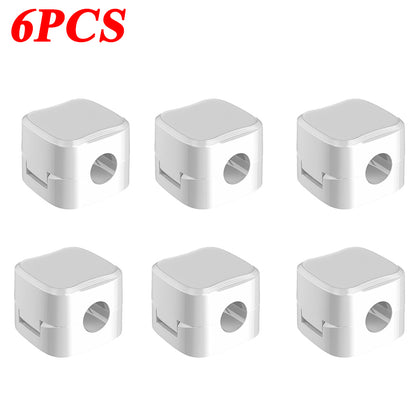Adhesive Magnetic Cable Clip Cable Holder Wire Keeper Cord Cable Organizer For Home Office  Under D 9