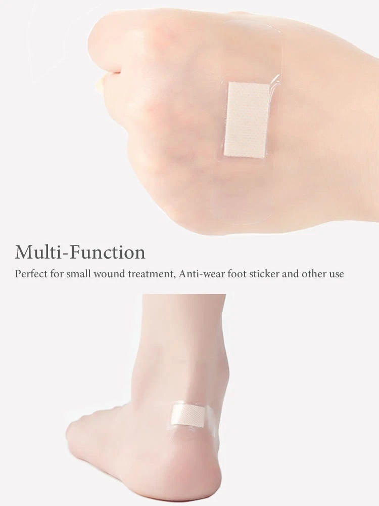 Waterproof Transparent Wound Plasters, Anti-Bacterial Adhesive Medical Bandages for First Aid, Travel & Home Use