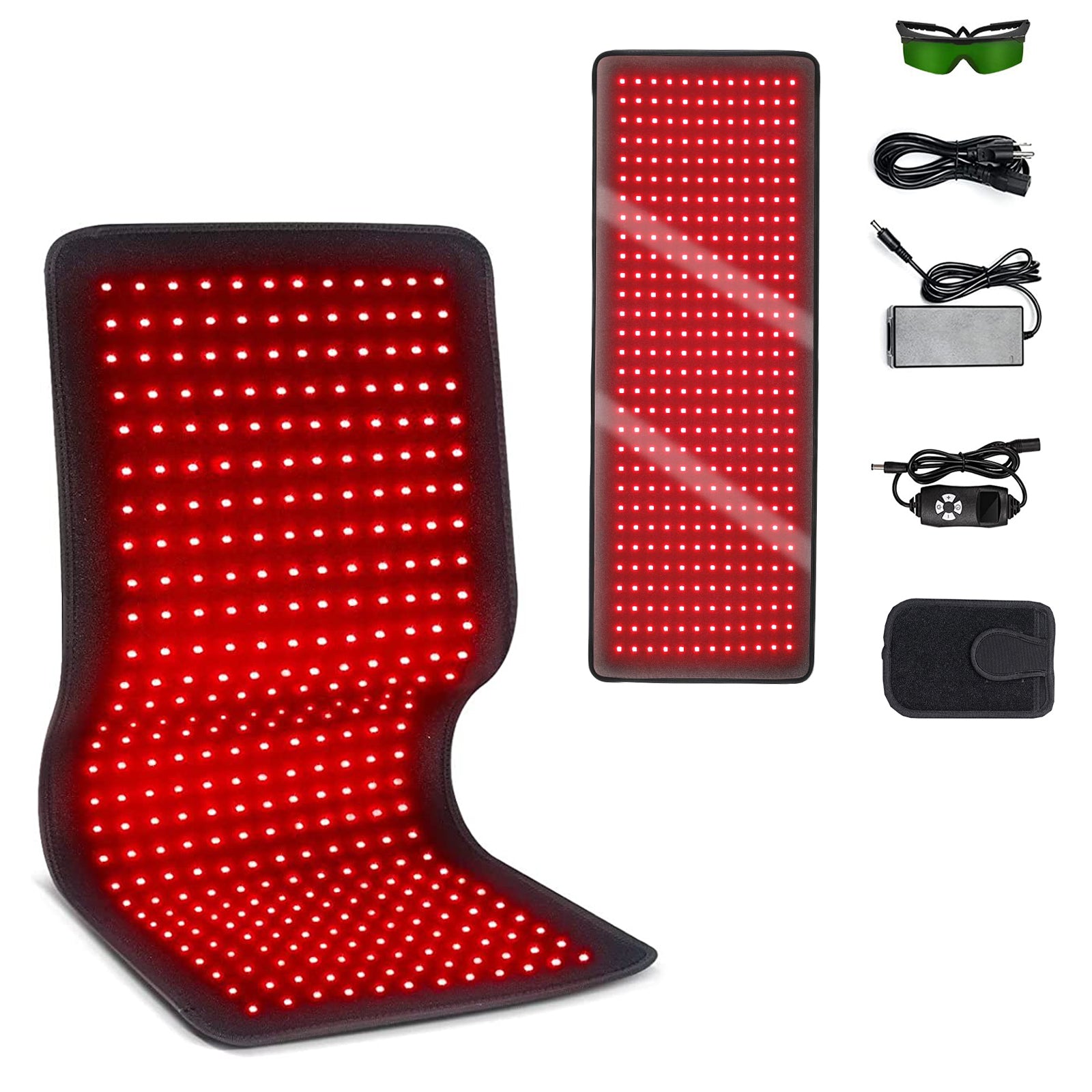 Red And Infrared Therapy Belt Wearable Wrap Large Heating Pad Beauty Device For Face Body Shoulder  1