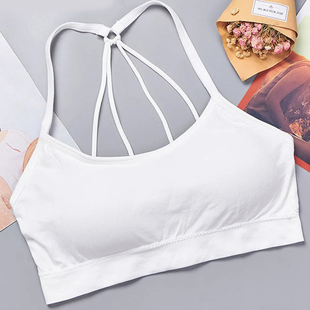 Ultimate Women Seamless Sports Bra, Full Coverage Yoga Crop Top with Wide Straps for Maximum Comfort & Support